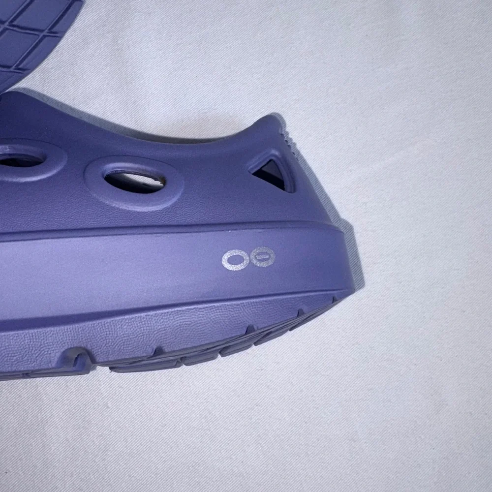 OOFOS OOCANDOO Sandals 10 Water Drop New Purple Recovery Comfort Strap Shoes